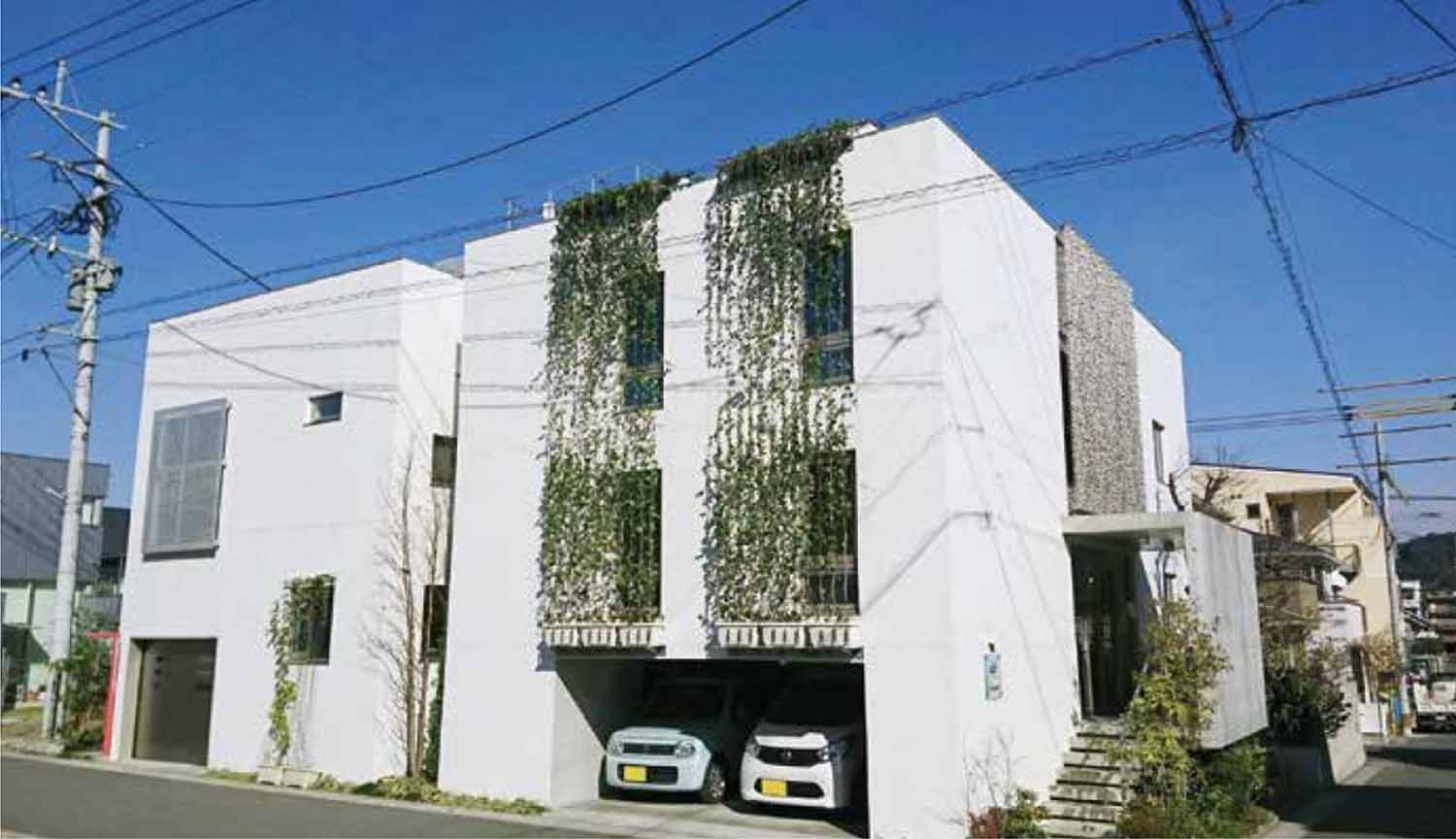 風の抜ける中庭を持つWHITE CUBE